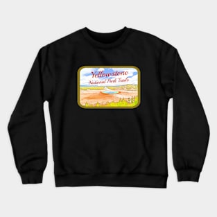 Yellowstone National Park Trails Crewneck Sweatshirt